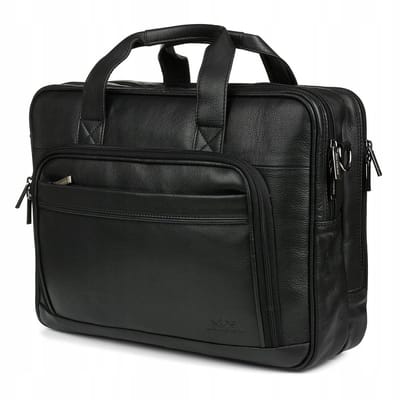 Beltimore M87 - Laptop Tas - Bruin Nubuck - Solide en Ruim - Inclusief Schouderriem