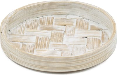 HomeBound by KY | Bamboo schaaltje whitewash | decoratieve schaal