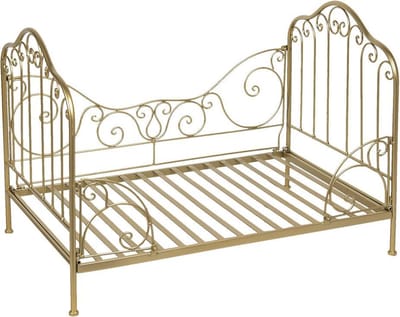 Clayre & Eef Hondenmand 80x53x58 cm Goudkleurig IJzer