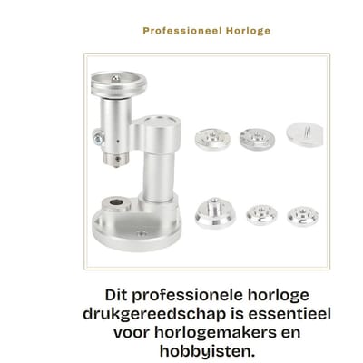 Dailygoods- Horloge Reparatietool Professioneel - Horloge Persmachine - Nauwkeurige Drukregeling - Duurzaam Metaal - Veilig Gebruik - Beschermt Horloge - Horloge Pers