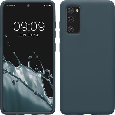 kwmobile telefoonhoesje geschikt voor Samsung Galaxy S20 FE - Hoesje met siliconen coating - Smartphone case in leisteen