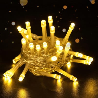 LED Sfeerverlichting met Timer, 3M/9.8Ft 30 LED Lampjes, Batterij Aangedreven voor Binnen en Buiten, Perfect voor Feestdagen en Decoratie