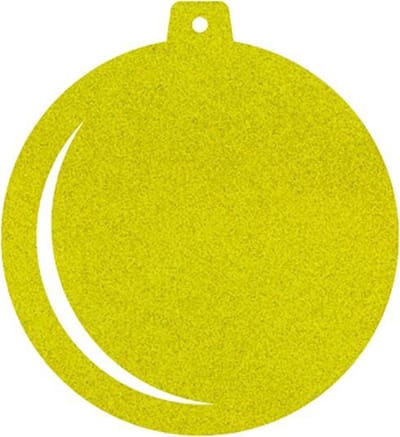 Kerstbal vilt onderzetters - Lichtgroen - 6 stuks - ø 10 cm - Kerst onderzetter - Tafeldecoratie - Glas onderzetter - Cadeau - Woondecoratie - Tafelbescherming - Onderzetters voor glazen - Kerst tafelen - Woonaccessoires - Tafelaccessoires