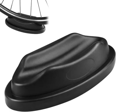 Voorwielsteun voor fietstrainer - Stabiliseer je fiets met deze voorwielverhoger, accessoires voor indoor fietsen, 23 x 12 x 6 cm, zwart