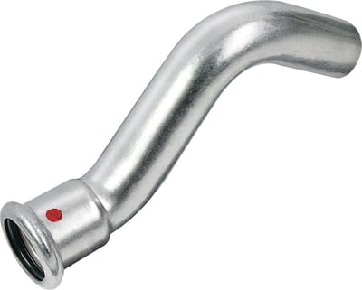 Bonfix Pressfitting staalverzinkt CV Passeerbocht lang 15 x �15 - press x insteek - (m-profiel)