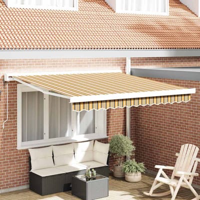 vidaXL - Uitschuifbare - luifel - Meerkleurig - 300 - x - 250 - x - 165 - cm