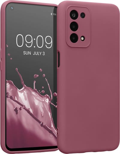 kwmobile telefoonhoesje geschikt voor Oppo A74 (5G) / A54 (5G) - Hoesje voor smartphone - Precisie camera uitsnede - TPU back cover in donkerroze