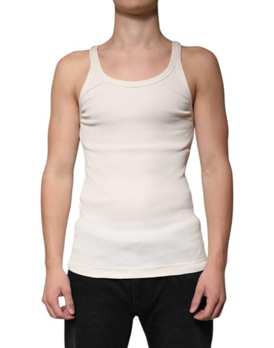 Geribbelde Tanktop Klassieke Stijl