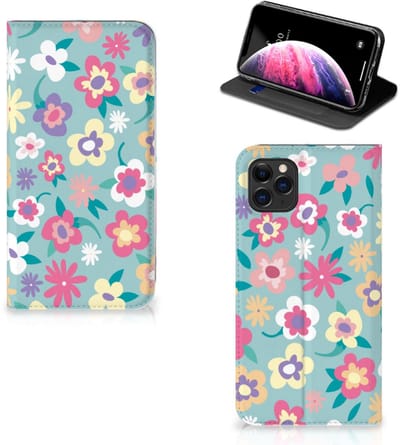 Book Case voor Apple iPhone 11 Pro Max Smart Cover Flower Power