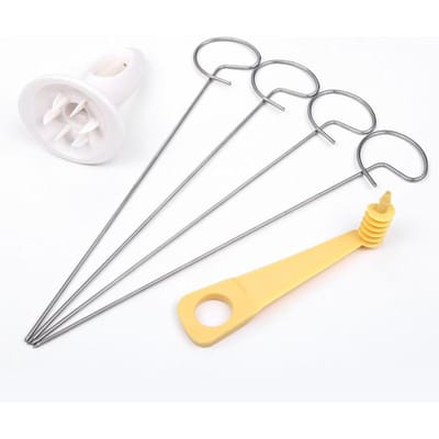 Draaiende Aardappelsnijder Roestvrij Staal Plastic Groente Gereedschap Creatieve Keuken Gadgets Gedraaide Aardappelschijf Snijder Spiraal white