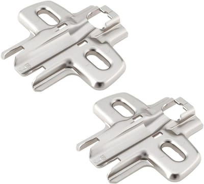 Dailygoods- Montageplaat 37x32mm - 2 Stuks - Compatibel met Sensys 8099/9075007 - Metaal - Corrosieweerstand - Slijtvastheid - Meubelbeslag