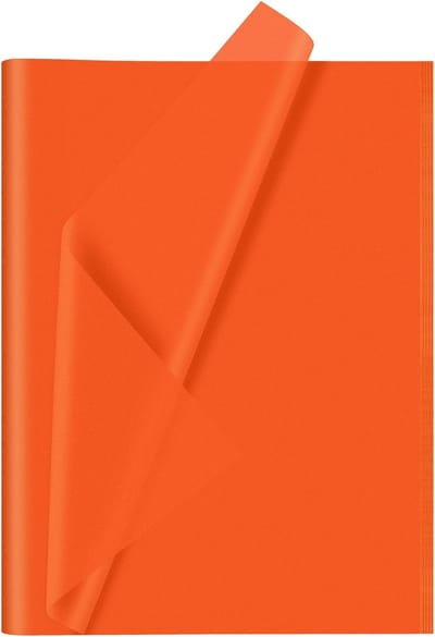 Zijdepapier 60 Bladen Oranje voor Verpakking en Decoratie