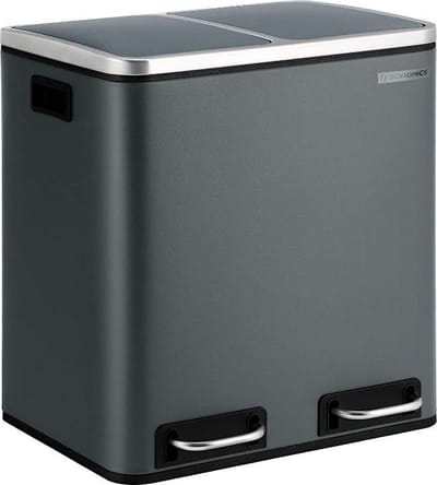 MIRA Home - Pedaalemmer - Vuilnisbak - Keuken - Grijs - 41x36x47