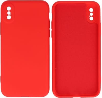 Fashion Backcover Telefoonhoesje - Color Hoesje - Geschikt voor iPhone X - Xs - Rood