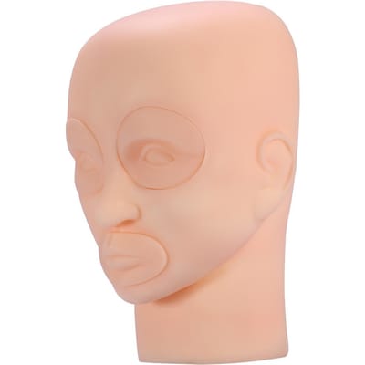 Nouveau Mannequin de Tête d'Entraînement Amovible en Silicone pour Maquillage Sourcils Lèvres Tatouage