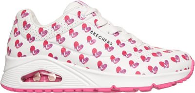Skechers UNO - LIVE COLORFULLY Dames Sneakers - Wit