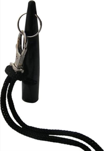 Go Go Gadget - Hondenfluit met Koord - Hondentrainer - Zwart - Hondenfluitje voor Training - Met Keycord