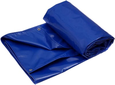 Dekzeil Blauw - Waterdicht Tarp - Bescherming Buiten - Heavy Duty PVC - 3M x 3M - Blauw