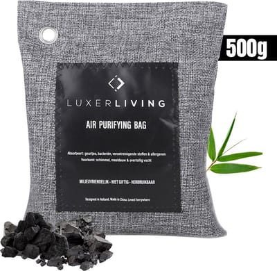 LuxerLiving Geurvreter Natuurlijke Luchtreiniger Luchtverfrisser voor auto, huis en schoenen - 500 gram