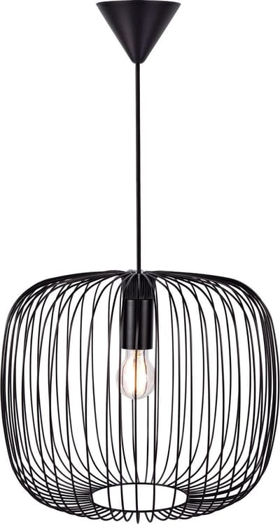 Nordlux Beroni 40-hanglamp-E27-metaal-zwart