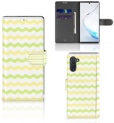 Samsung Galaxy Note 10 Telefoon Hoesje Waves Yellow