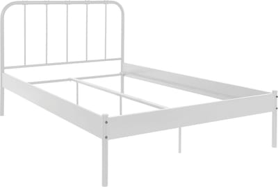 Aaron-Bed - Wit Metaal - 140x200