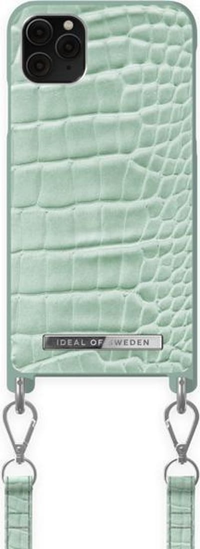 iDeal of Sweden Phone Necklace Case voor iPhone 11 Pro Max/XS Max Mint Croco