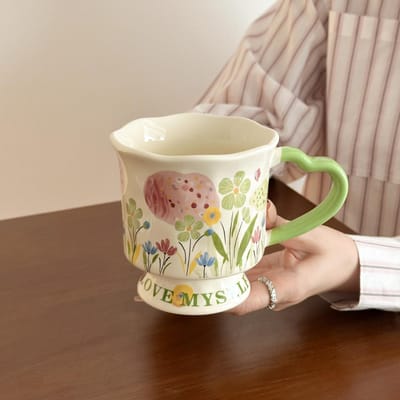Mug en céramique design de qualité supérieure, cadeau d'anniversaire pour fille, tasse souvenir pratique 301-400ml