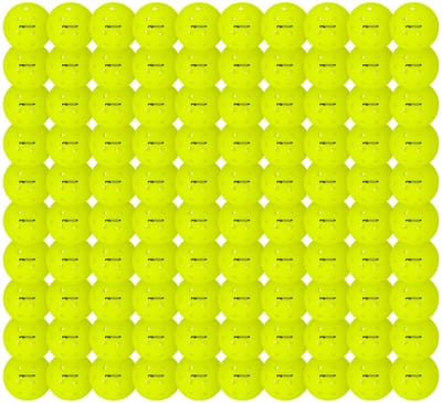 Franklin Indoor FS Pro Pickleball (Pack of 100) - Optic Yellow - Pack of 100.