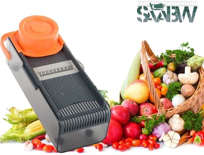 4-in-1 Multifunctionele Groente- & Fruitsnijder – Moeiteloos Hakken & Raspen met Opbergcontainer – groentesnijder – mandoline – groentensnijder – hakmolen – 45627