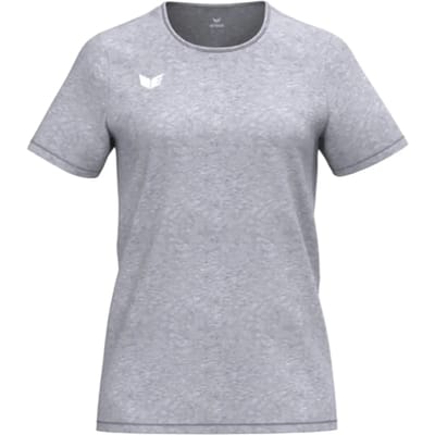 Erima Intro Functioneel T-Shirt Dames - Grey Melange | Maat: 38