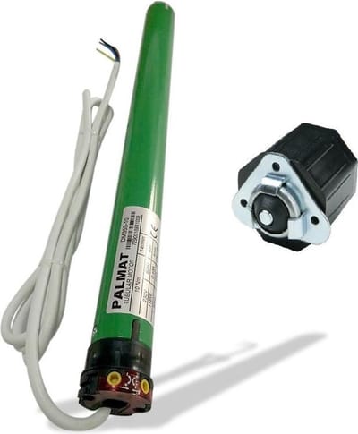 PALMAT rolluikmotor met mechanische afstelling en kunststof lagerplug (buis van 40 mm, 13 Nm)