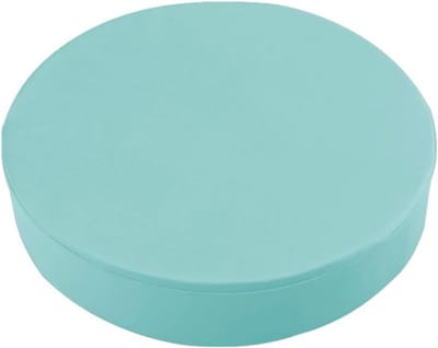 Rond Tuinkussen - Zitkussen Buiten - Comfortabel Zitten - Waterdicht Duurzaam Doek - 50x50x10 cm - Blauw