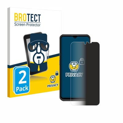 BROTECT - privacy screenprotector voor Ulefone Armor 17 Pro - Folie Beschermfolie Blauwlichtfilter 2 Stuks