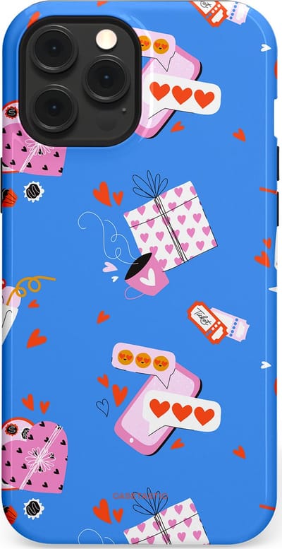 Casetastic Hoesje Geschikt voor Apple iPhone 12 Pro Max Magsafe - Stijlvolle Beschermende Duo-layer Case - Romantische Date