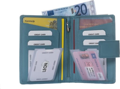 Paspoort hoesje - Paspoorthouder - Documentenmap - Paspoorthoes - Paspoort -Paspoort tasje - Paspoorthoesje - Paspoort cover - Paspoort etui - Paspoorthoes leer - Reisdocumenten - Sale - Gadgets - Leer - Paspoort organizer - Gele boekje - Kado - 15