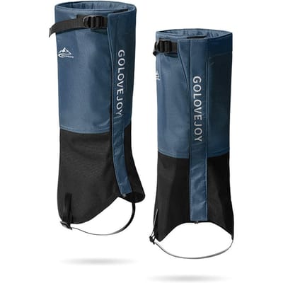 Guêtres de neige imperméables pour chaussures d'extérieur d'hiver, couvre-jambes de protection pour le snowboard, l'alpinisme bleu
