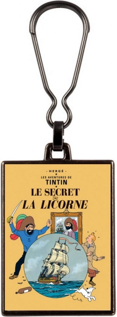 Kuifje Sleutelhanger - Het geheim van de eenhoorn / Le secret de la licorne- Metaal - eenzijdig bedrukt
