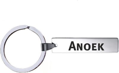 Sleutelhanger Met Naam - Anoek - RVS