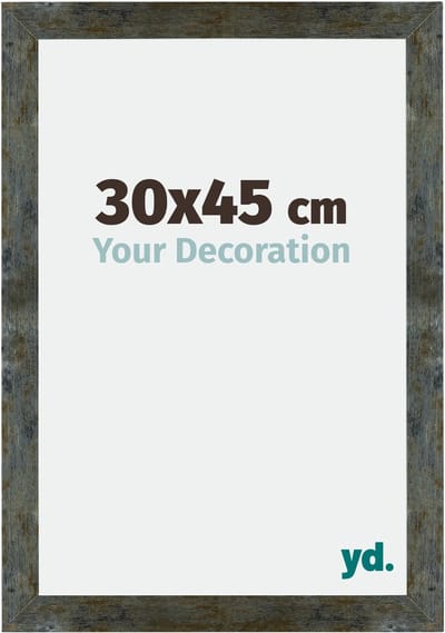 Your Decoration - Fotolijst 30x45 cm - MDF - Blauw Goud Gemeleerd - Mura