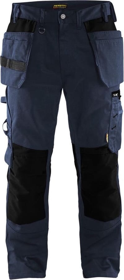 Blaklader Werkbroek met spijkerzakken 1555-1860 - Donker marineblauw/Zwart - C146