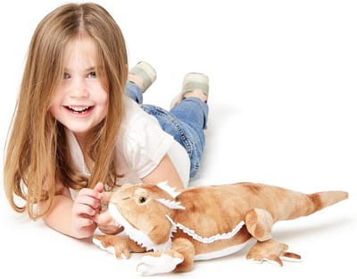 Gerecycled Pluche Speelgoed Bartagame Knuffel (50 cm) - Zacht en Milieuvriendelijk