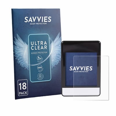 Savvies - Screenprotector voor Asixxsix Bike Computer - Folie Beschermfolie transparant 18 Stuks