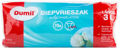 Dumil diepvrieszak 3L 75 stuks