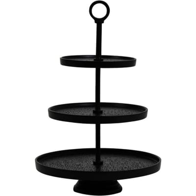 Light & Living Etagère Lutek - Zwart - 3 Laags