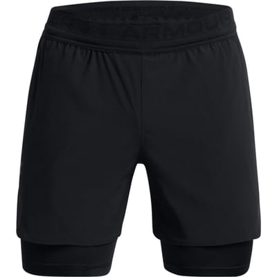 Under Armour, UA Vanish Elite 2in1 Short 1378604-001, 1378604-001, Male, Black Under Armour herensportkleding maat M (Vietnam)