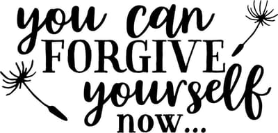 Muurtekst muursticker You can forgive yourself