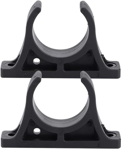 Peddelhouder Clip - Kajak Accessoire - Vastzetten Peddel - Lichtgewicht Kunststof - 7 x 1.5 x 4.5 cm - Zwart