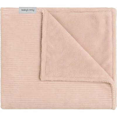 Baby's Only Ledikantdeken teddy - Baby deken Sense - Dekentje voor meisjes - 2.6 TOG - 100x135 cm - Peach - Rib corduroy stof - Herfst & winter deken
