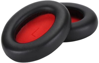 Dailygoods- Oorkussens Vervangend voor Hoofdtelefoon - Eiwitleer/Spons - Zacht/Comfortabel - Eenvoudig te Installeren - Set van 2 - Hoofdtelefoon Oorkussen